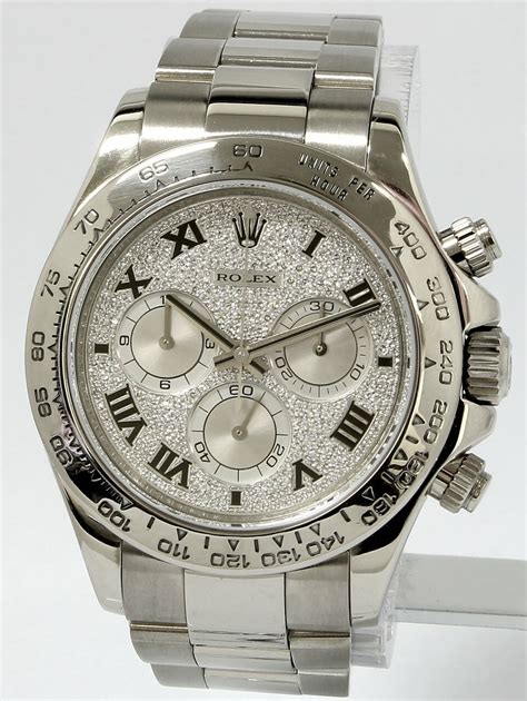 rolex daytona hands white|rolex daytona 18k white gold.